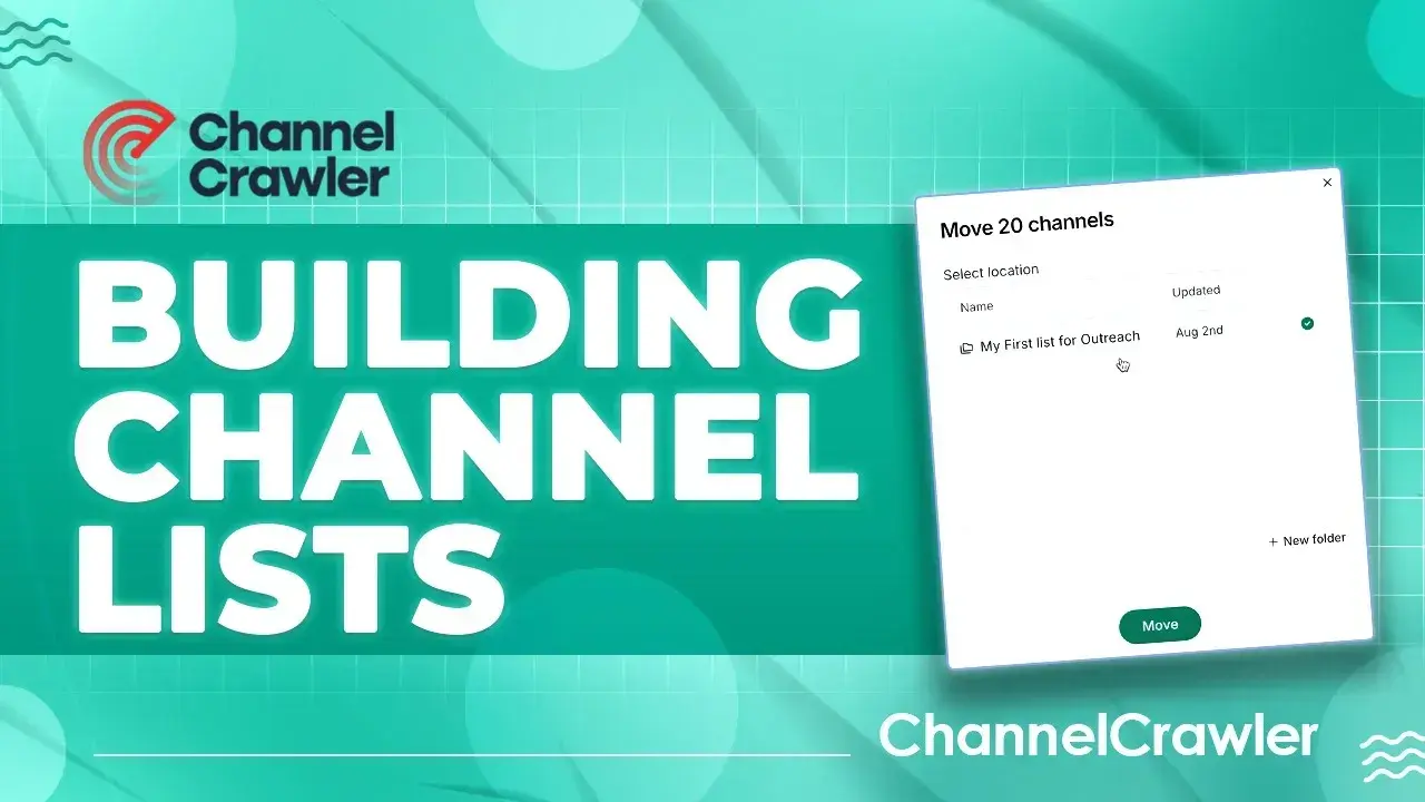 How to build channel crawler lists